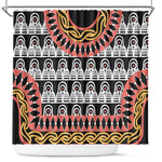 Cameroon Shower Curtain Toghu Traditional Pattern