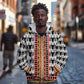 Cameroon Zip Hoodie Toghu Traditional Pattern