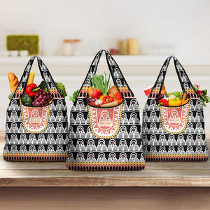 Cameroon Traditional Toghu Pattern Grocery Bag