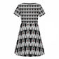 Cameroon Traditional Toghu Pattern Kid Short Sleeve Dress