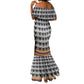 Cameroon Traditional Toghu Pattern Mermaid Dress