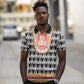 Cameroon Traditional Toghu Pattern Polo Shirt