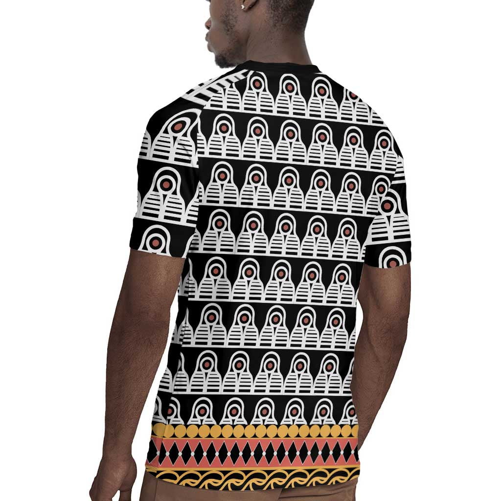 Cameroon Traditional Toghu Pattern Rugby Jersey