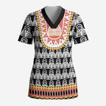 Cameroon Traditional Scrub Top Toghu Pattern - African Pride