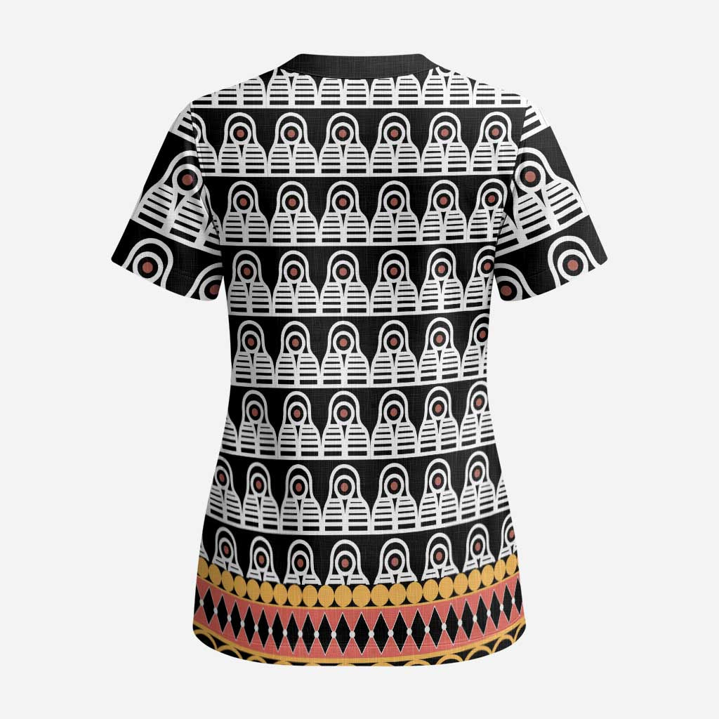 Cameroon Traditional Scrub Top Toghu Pattern - African Pride