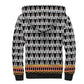 Cameroon Traditional Toghu Pattern Sherpa Hoodie