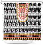 Cameroon Traditional Toghu Pattern Shower Curtain