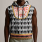 Cameroon Traditional Toghu Pattern Sleeveless Hoodie - African Pride