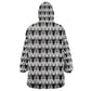 Cameroon Traditional Toghu Pattern Wearable Blanket Hoodie