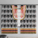 Cameroon Traditional Toghu Pattern Window Curtain