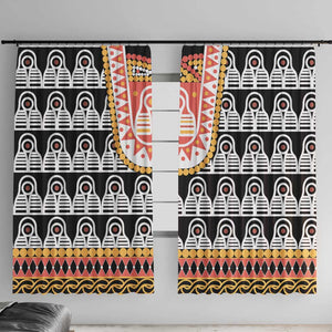 Cameroon Traditional Toghu Pattern Window Curtain