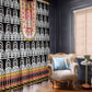 Cameroon Traditional Toghu Pattern Window Curtain