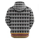 Cameroon Traditional Toghu Pattern Zip Hoodie