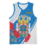 Melilla Spain Basketball Jersey Coat Of Arms With Map LT15