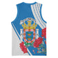 Melilla Spain Basketball Jersey Coat Of Arms With Map LT15
