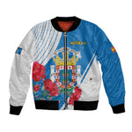 Melilla Spain Bomber Jacket Coat Of Arms With Map