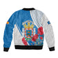 Melilla Spain Bomber Jacket Coat Of Arms With Map