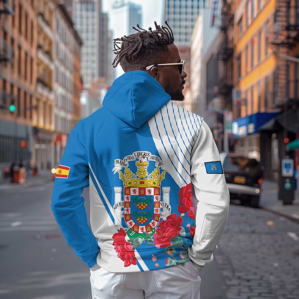 Melilla Spain Hoodie Coat Of Arms With Map