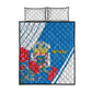 Melilla Spain Quilt Bed Set Coat Of Arms With Map