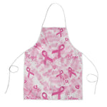 Breast Cancer Awareness Pink Ribbon Apron Tie Dye Style