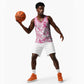 Pink Ribbon With Tie Dye Basketball Jersey Breast Cancer Awareness LT15