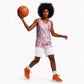 Pink Ribbon With Tie Dye Basketball Jersey Breast Cancer Awareness LT15