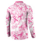 Breast Cancer Awareness Pink Ribbon Button Sweatshirt Tie Dye Style