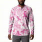 Breast Cancer Awareness Pink Ribbon Button Sweatshirt Tie Dye Style