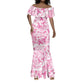 Pink Ribbon With Tie Dye Mermaid Dress Breast Cancer Awareness - African Pride