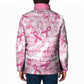 Breast Cancer Awareness Pink Ribbon Padded Jacket Tie Dye Style