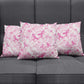 Breast Cancer Awareness Pink Ribbon Pillow Cover Tie Dye Style