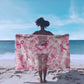 Pink Ribbon With Tie Dye Sarong Breast Cancer Awareness - African Pride