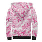 Pink Ribbon With Tie Dye Sherpa Hoodie Breast Cancer Awareness - African Pride