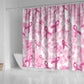 Pink Ribbon With Tie Dye Shower Curtain Breast Cancer Awareness - African Pride