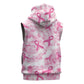 Pink Ribbon With Tie Dye Sleeveless Hoodie Breast Cancer Awareness - African Pride