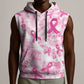 Pink Ribbon With Tie Dye Sleeveless Hoodie Breast Cancer Awareness - African Pride