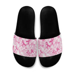 Breast Cancer Awareness Pink Ribbon Slide Sandals Tie Dye Style