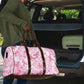 Breast Cancer Awareness Pink Ribbon Travel Bag Tie Dye Style