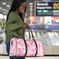 Breast Cancer Awareness Pink Ribbon Travel Bag Tie Dye Style