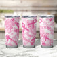 Pink Ribbon With Tie Dye Tumbler Cup Breast Cancer Awareness - African Pride