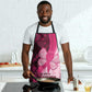 Breast Cancer Awareness Apron Party Like A Survivor - Pink African Pattern