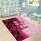 Breast Cancer Awareness Area Rug Think Pink - African Pattern - African Pride