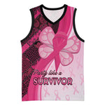 Breast Cancer Awareness Basketball Jersey Think Pink - African Pattern LT15