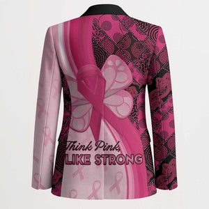 Breast Cancer Awareness Blazer Party Like A Survivor - Pink African Pattern