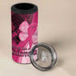 Breast Cancer Awareness 4 in 1 Can Cooler Tumbler Think Pink - African Pattern - African Pride