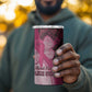Breast Cancer Awareness 4 in 1 Can Cooler Tumbler Think Pink - African Pattern - African Pride