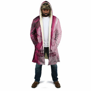 Breast Cancer Awareness Cloak Party Like A Survivor - Pink African Pattern