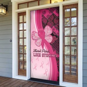 Breast Cancer Awareness Door Cover Party Like A Survivor - Pink African Pattern