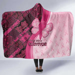 Breast Cancer Awareness Hooded Blanket Think Pink - African Pattern - African Pride