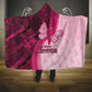 Breast Cancer Awareness Hooded Blanket Think Pink - African Pattern - African Pride